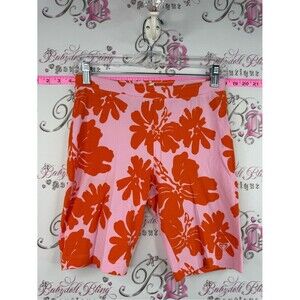 Roxy shorts flowers long style Pink and Orange Floral Bermuda Shorts